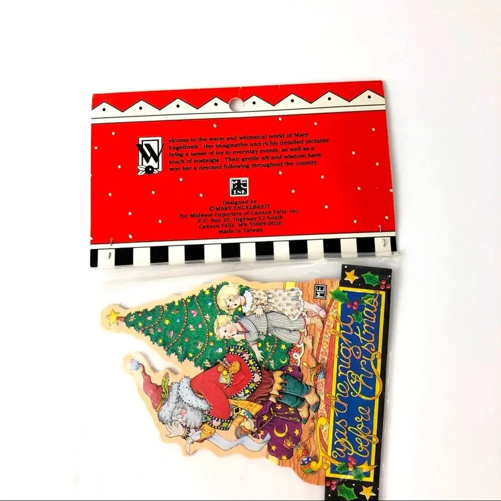 Vintage Mary Engelbreit ‘Twas The Night Before Christmas Paper Garland